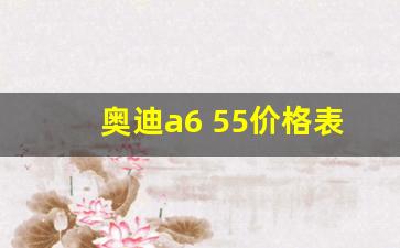 奥迪a6 55价格表,奥迪45和55开起来差别大吗